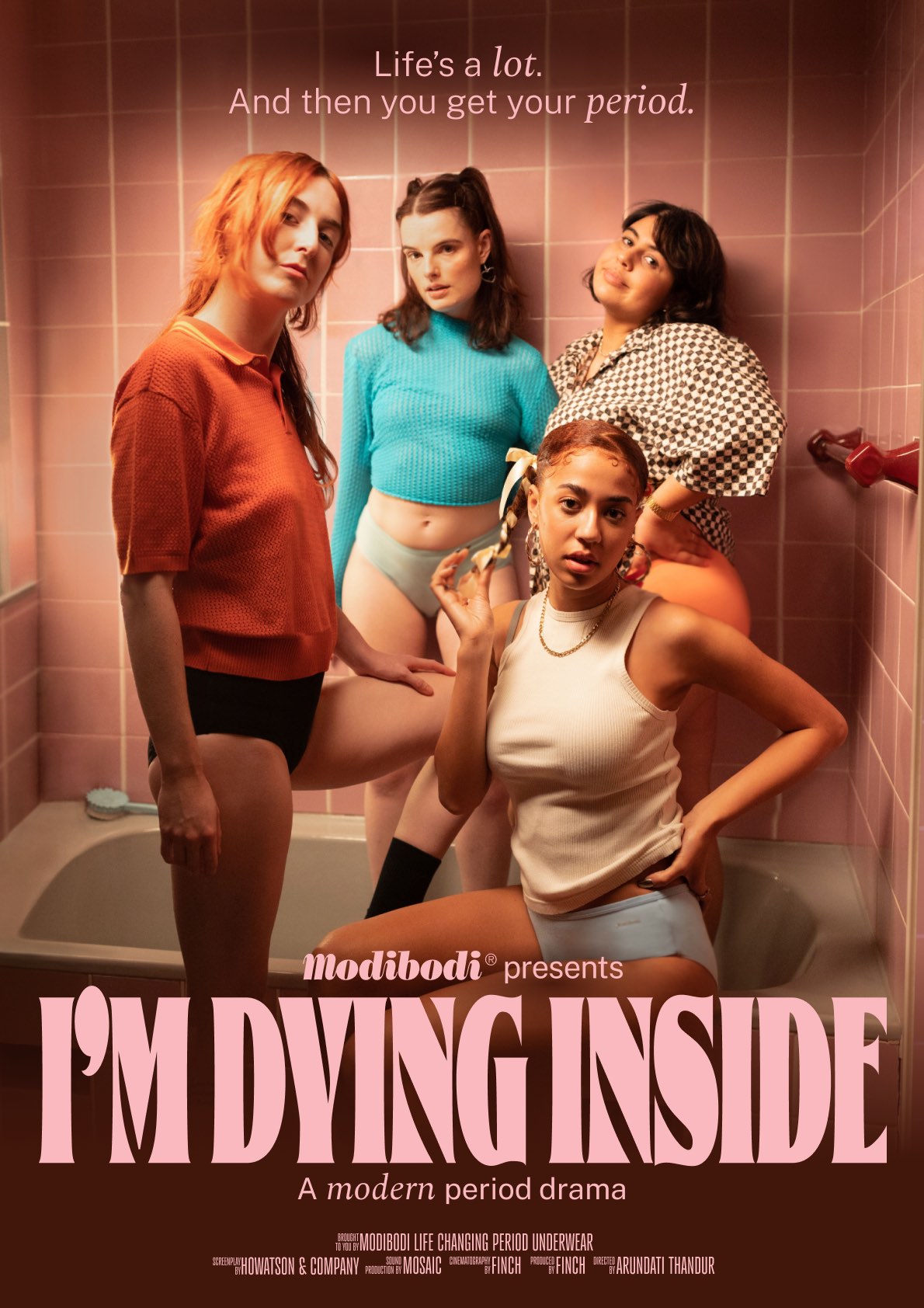 I’m Dying Inside: Modibodi creates modern period drama made for gen-z via Howatson+Company