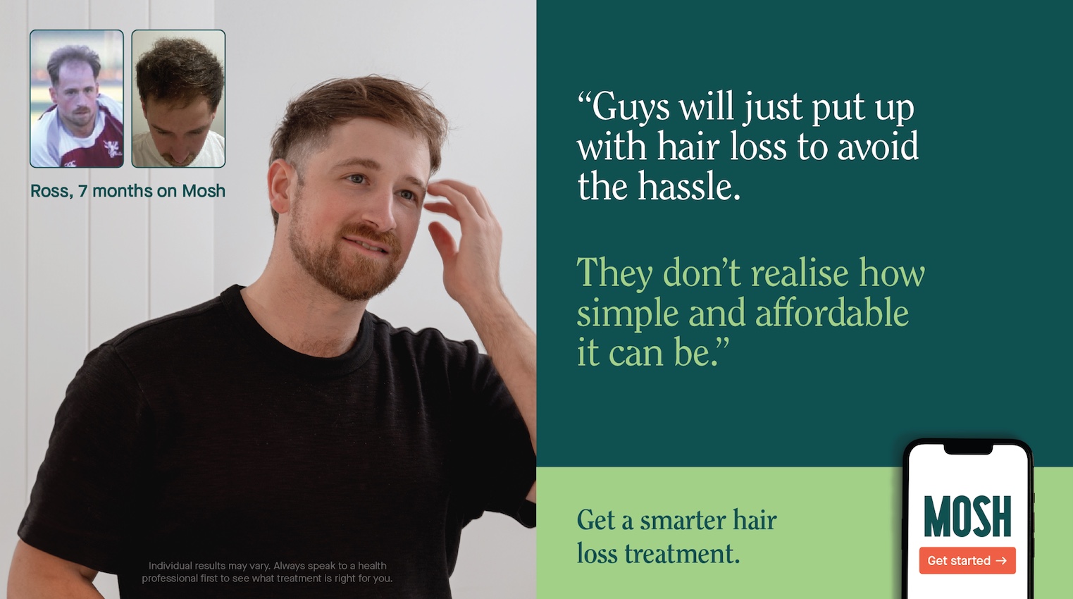 Not your dad’s hair clinic: Mosh launches cheeky outdoor campaign across Melbourne