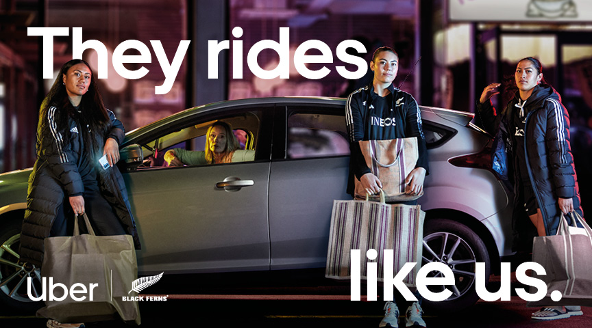 All Blacks + Black Ferns prove they’re just like the rest of us in new Uber campaign via Special